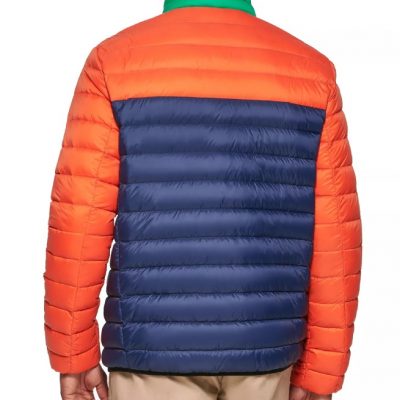 Men’s Down Packable Quilted Blue Jacket