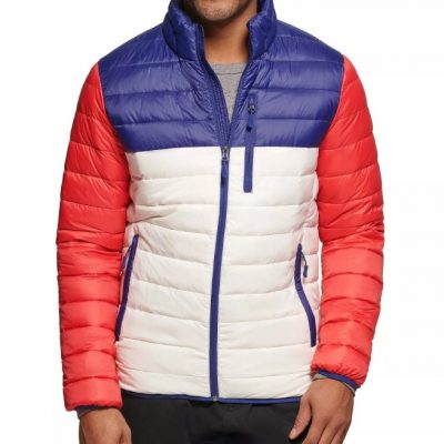 Men’s Down Packable Quilted Purple Puffer Jacket