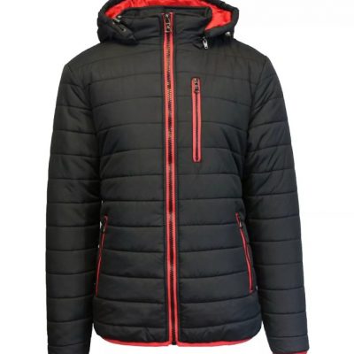 Men's Puffer Bubble Black Jacket