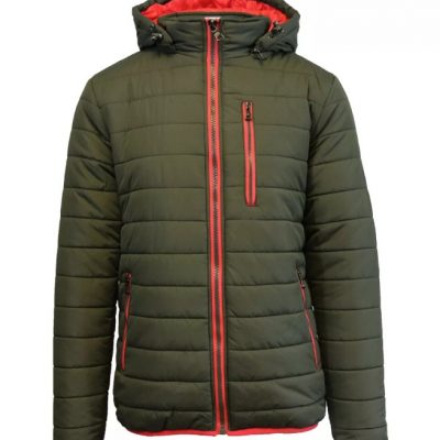 Men’s Puffer Bubble Olive Jacket