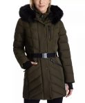 Women’s Belted Hooded Puffer Coat
