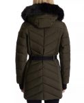 Women’s Belted Hooded Puffer Coat