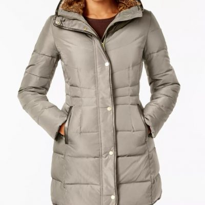 Women's Faux-Fur Collar Down Puffer Coat