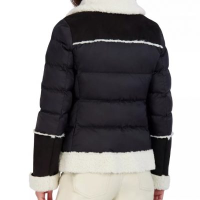 Women's Faux-Fur-Trim Puffer Blue Coats