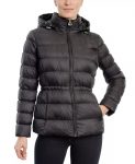 Women’s Hooded Black Puffer Coat