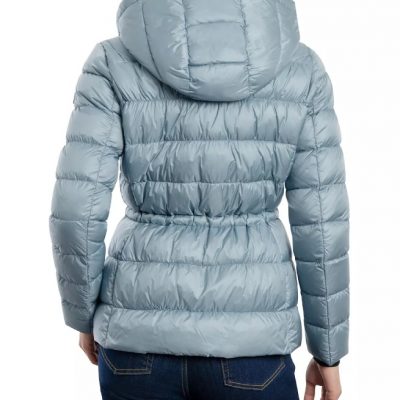 Women’s Hooded Light Blue Coat