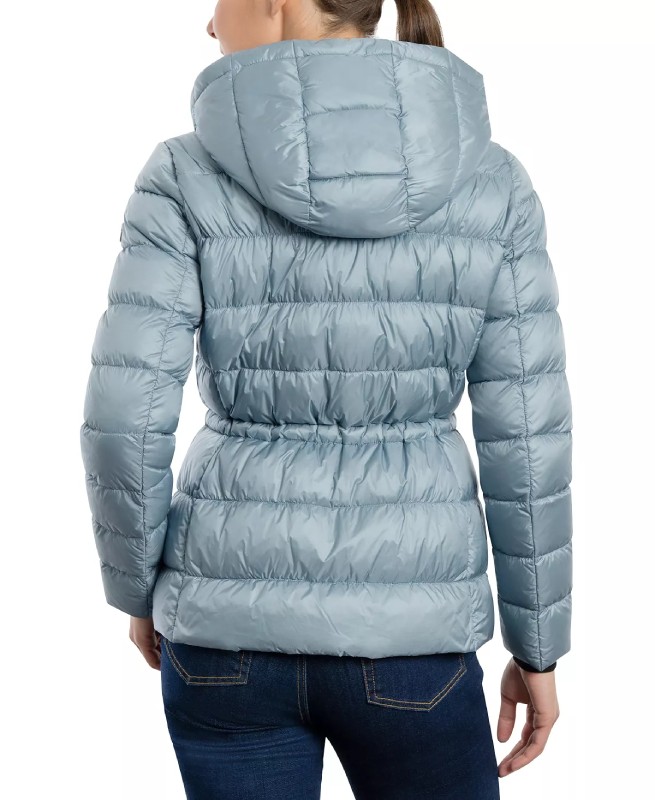 Women’s Hooded Light Blue Coat
