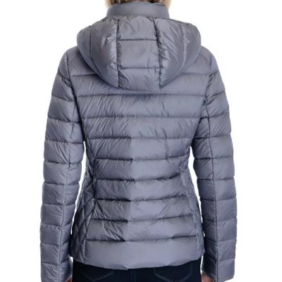 Women’s Hooded Packable Grey Jacket