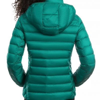 Women’s Hooded Packable Sea Green Puffer Green Jacket