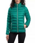 Women’s Hooded Packable Sea Green Puffer Jacket