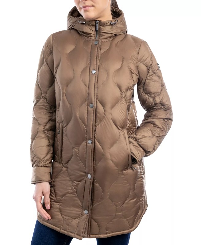 Women's Hooded Quilted Down Puffer Coat