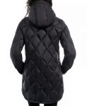 Women’s Hooded Quilted Black Puffer Coat