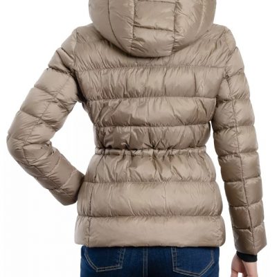 Women’s Hooded Taupe Coat