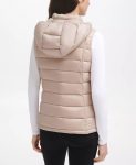 Women’s Packable Hooded Sand Puffer Vest
