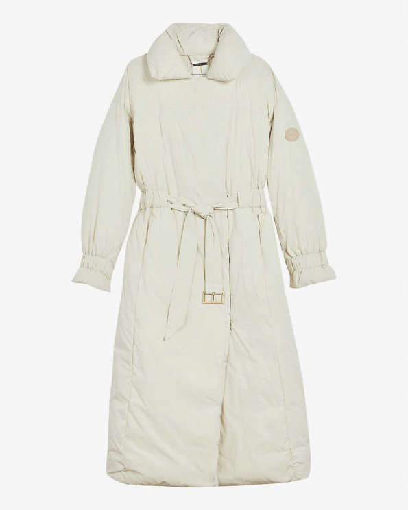 Aliccee Belted Padded Woven Coat