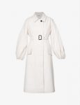 Helen Puff Sleeves Cotton Trench Coat