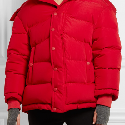 Kendall Jenner Red Puffer Jacket