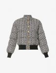 Monogram Print Shell Down Jacket