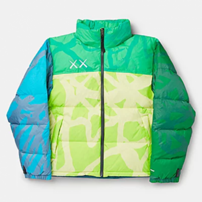 Retro 1996 Nuptse Green Jacket