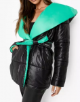 Reversible Wrap Puffer Long Coat