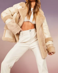 Shearling Oversized Puffer Jacket