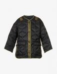 Teddy Quilted Shell Black Jacket