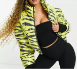 Vinyl Cropped Puffer Jacket