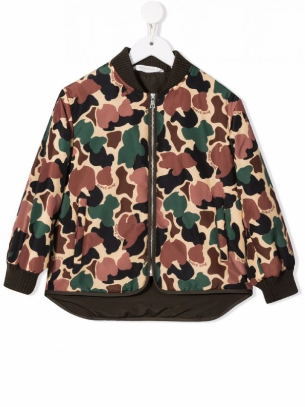 Kids Camouflage-print Padded Bomber Jacket - PPJ