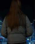 Holly Alberg Murder In A Small Town Grey Puffer Jacket