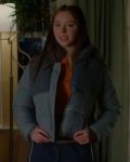 Holly Alberg Murder In A Small Town Grey Puffer Jacket