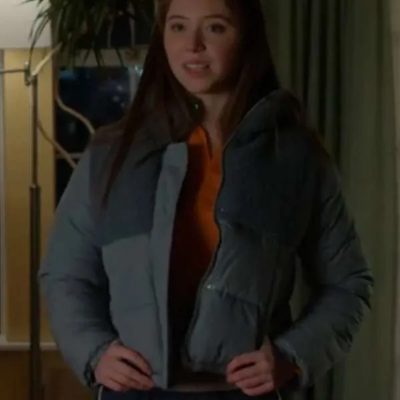 Holly Alberg Murder In A Small Town Grey Puffer Jacket