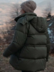 Giovanna Deluca Anthracite Green Puffer Jacket