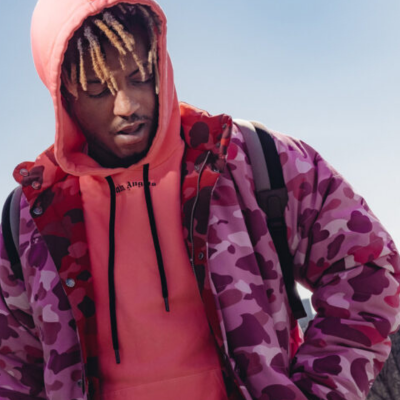 Juice Wrld Camo Puffer Jacket