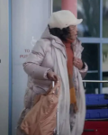 Lynn Whitfield Albany Road 2024 Paula Henderson Pink Puffer Hooded Coat
