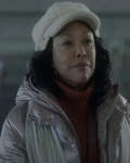 Lynn Whitfield Albany Road 2024 Paula Henderson Pink Puffer Hooded Coat