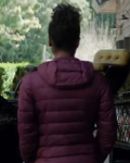 Parallel 2024 Danielle Deadwyler Purple Puffer Jacket