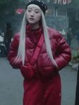Dead Boy Detectives Niko Sasaki Red Puffer Jacket