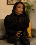 Diana Tejada Power Book II Ghost S04 Black Puffer Jacket