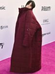 Billie Eilish Variety Hitmakers Brunch Maroon Puffer Coat