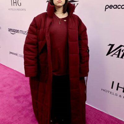 Billie Eilish Variety Hitmakers Brunch Maroon Puffer Coat