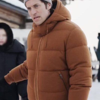 Emily in Paris S04 Gabriel Brown Puffer Jacket